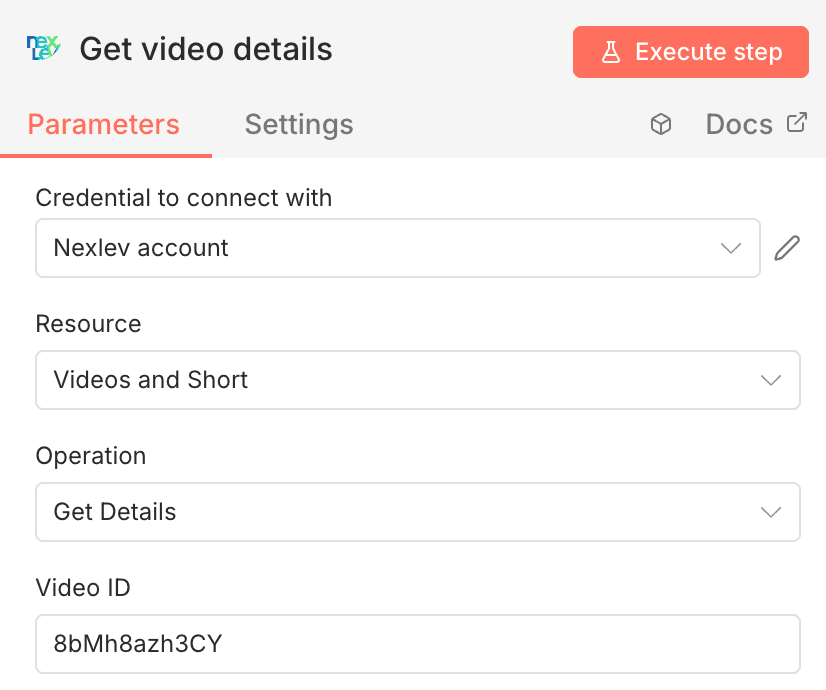 Configure video content operation
